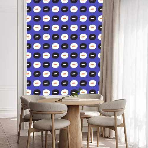 Tapete Bunte Retro-Tupfen