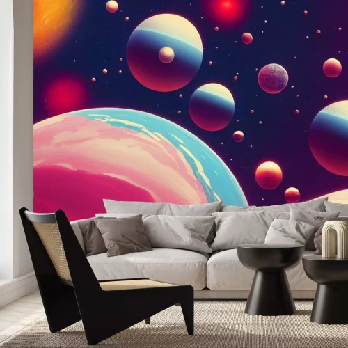 Sticker Planeten der unbekannten Galaxie