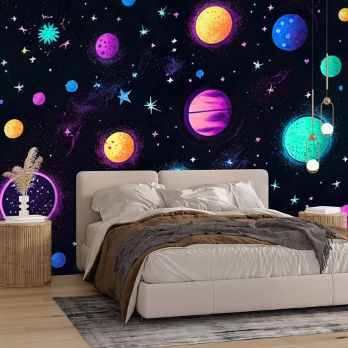 Sticker Bunte Planeten