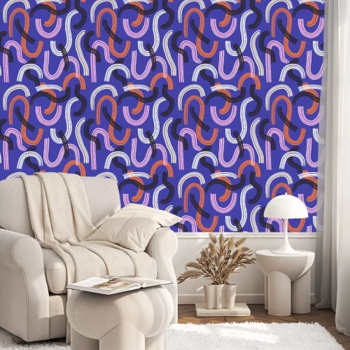 Tapete Bunte moderne Formgeometrie