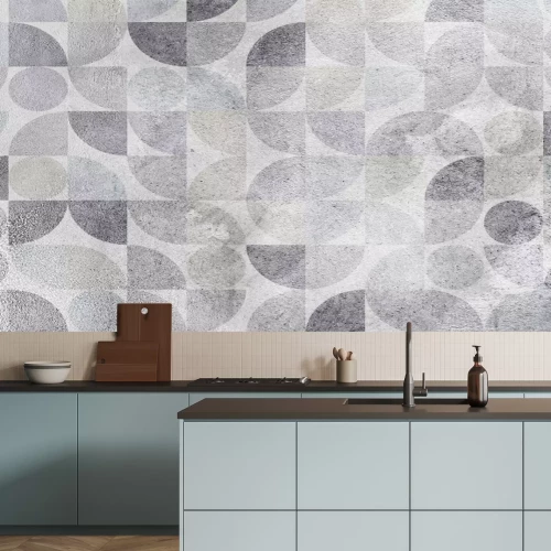 Fototapete Geometrische graue Formen