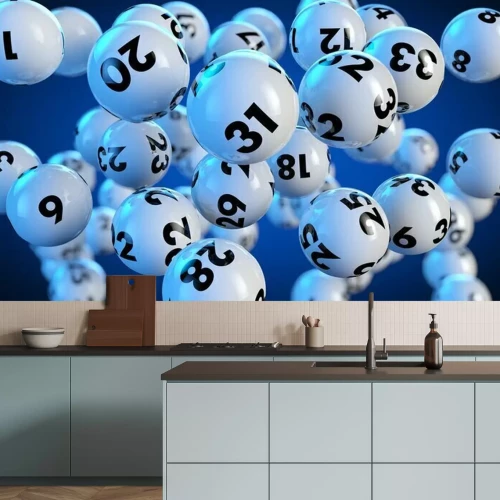 Fototapete Kugeln im Lotto-Stil