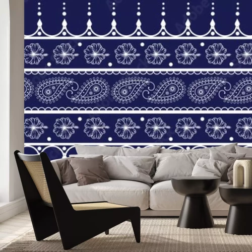 Sticker Klassisches Paisley-Ornament-Motiv