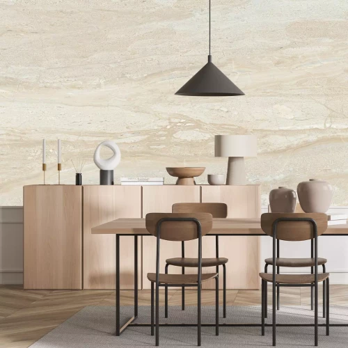 Fototapete Beige Steinstruktur