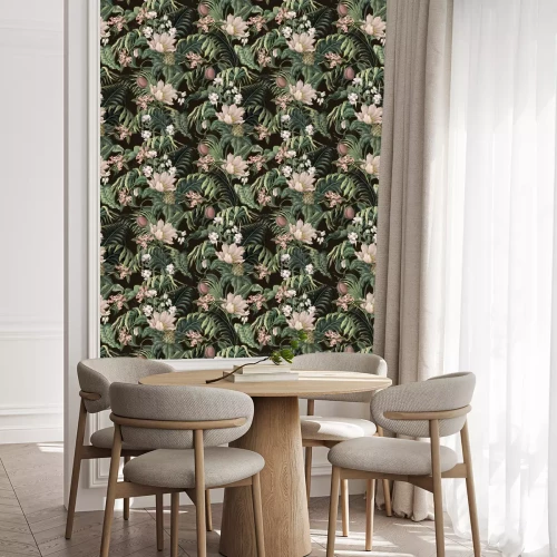 Tapete Wilde Blumen im äquatorialen Wald