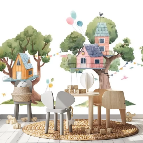 Sticker Baumhäuser