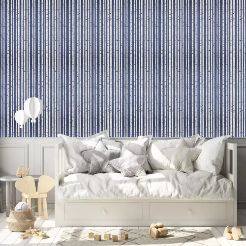 Tapete Birkenholz-Muster