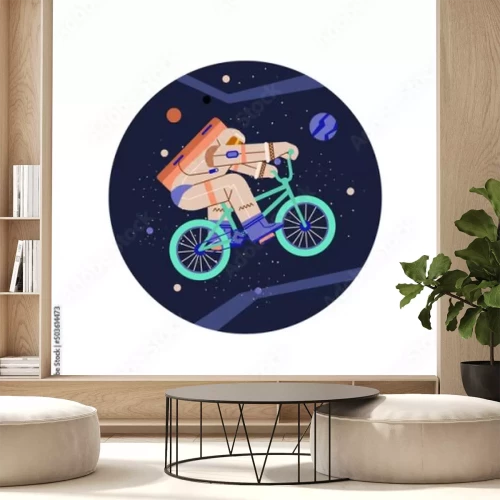Sticker Astronaut auf BMX