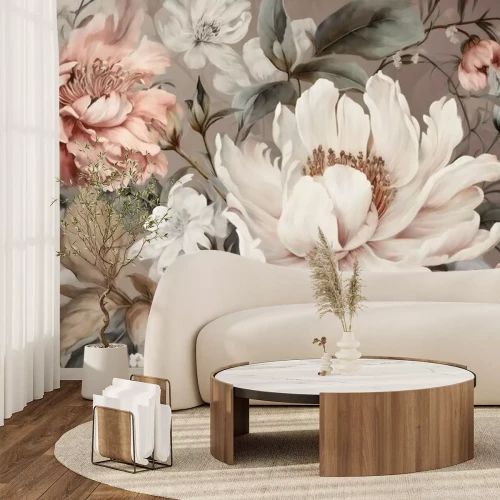 Fototapete Ein eleganter Blumenstrauß aus dem Garten