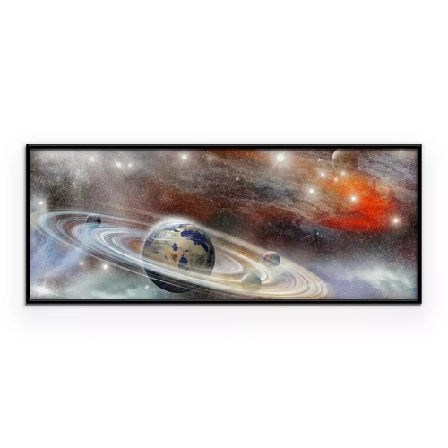 Poster Eine Weltraumlandschaft mit Planeten
