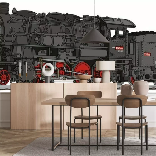 Sticker Dampflokomotive