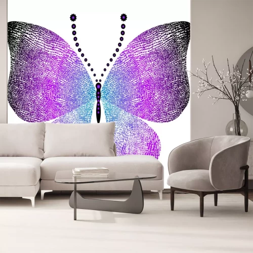 Sticker Fantasie grungy Vintage Schmetterling