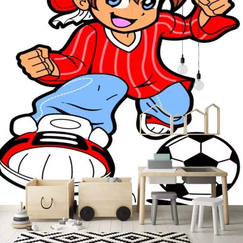 Sticker Anime Manga Fußballspieler