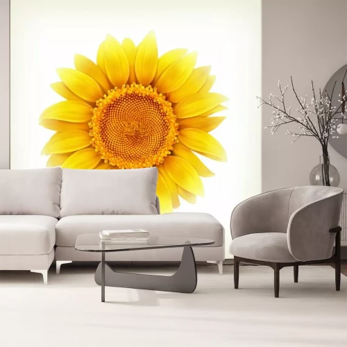 Sticker Sonnenblume, hochwertige Vektor-Illustration