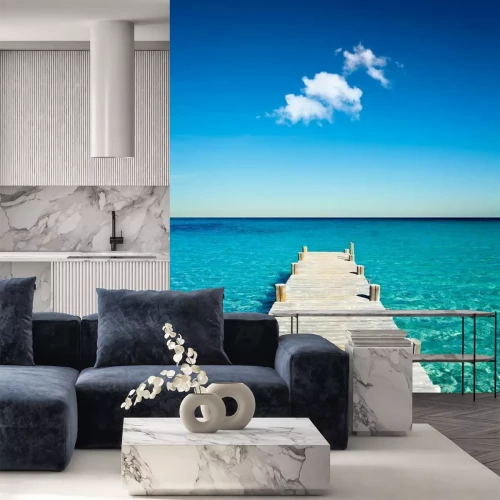 Sticker Himmelblaues tropisches Meer