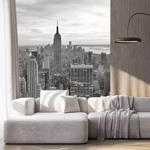 Fototapete Neblige Ansicht von Empire State Building