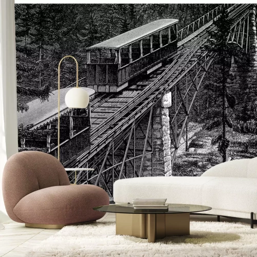 Fototapete Bergbahn - Bergbahn 2 - 19. Jahrhundert