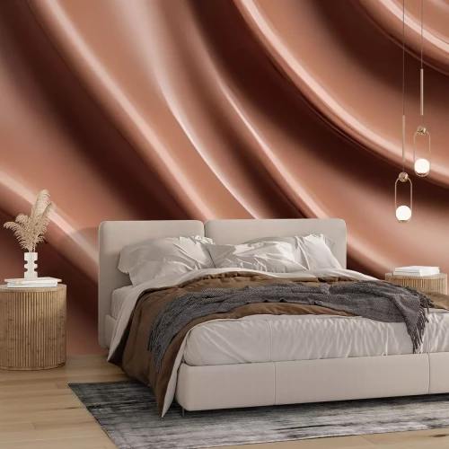 Fototapete 3D-Textur in Mocha-Mousse-Farbe