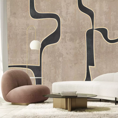 Fototapete Minimalistisches Muster mit geometrischen Formen