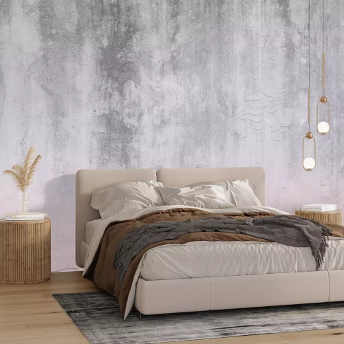 Fototapete Betonstruktur in rosa und grauen Farben