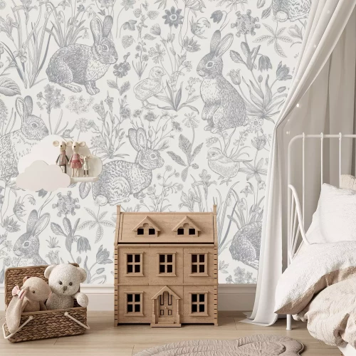 Fototapete Vintage Tiere und Pflanzen