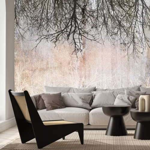 Fototapete Eine Komposition mit Ästen im Vintage-Motiv