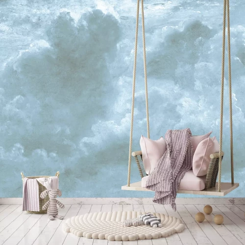 Fototapete Dicke Wolken monochromes Muster