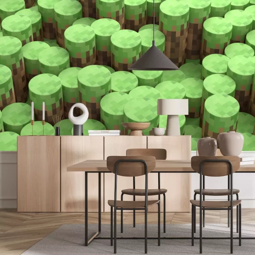 Fototapete Geometrischer Hintergrund im Gaming-Stil