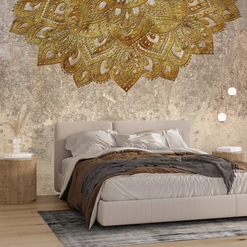 Fototapete Mandala auf einem konkreten strukturierten Hintergrund