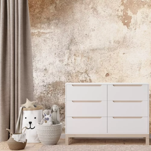 Fototapete Rustikale strukturierte Betonwand