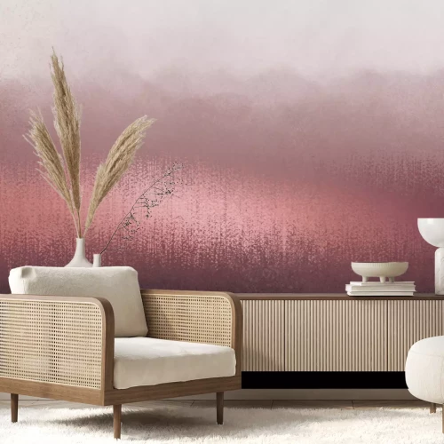 Fototapete Rosa Farbverlauf mit schimmernder Verzierung
