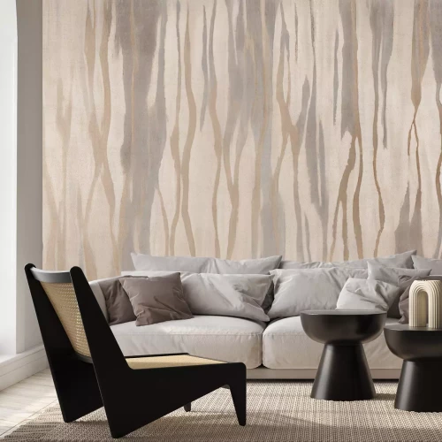 Fototapete Minimalistisches Streifenmuster im modernen Stil