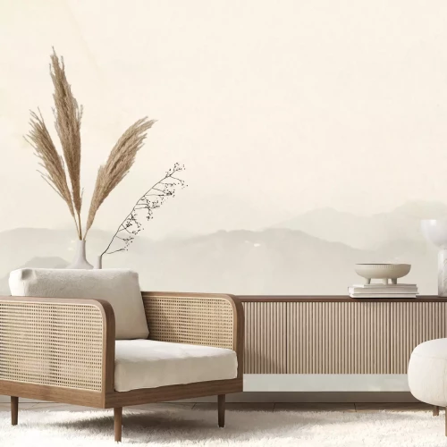 Fototapete Berglandschaft im Stil des modernen Minimalismus