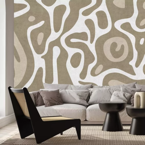 Fototapete Geometrisches Muster im skandinavischen Stil