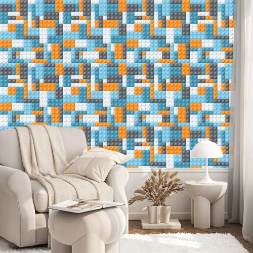 Tapete Bunte abstrakte 3D Lego Bausteine