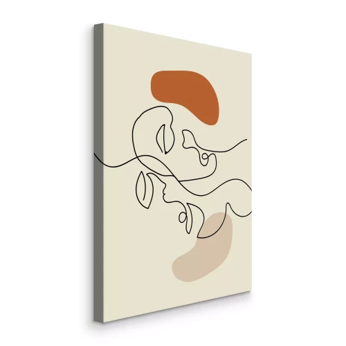 Bild Minimalistische Gesichter im Line Art Stil