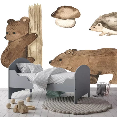 Sticker Aquarell-Waldtiere