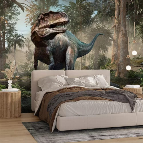 Fototapete Dinosaurier im tropischen Dschungel