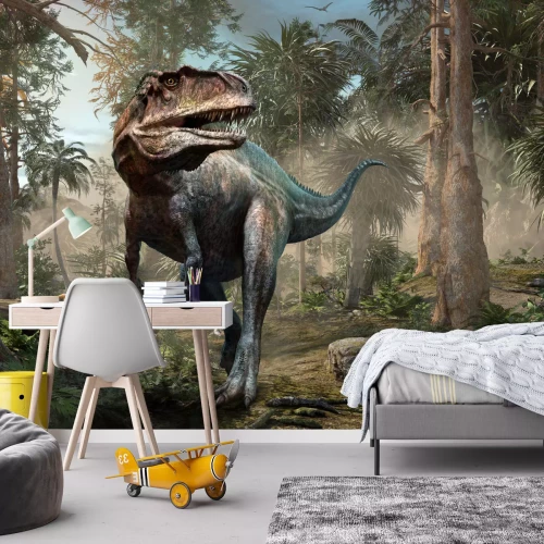 Fototapete Dinosaurier im tropischen Dschungel