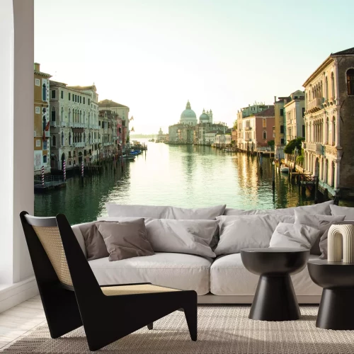 Fototapete Wasserkanal mit Blick auf die Basilika