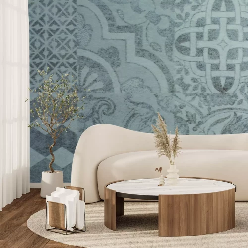 Fototapete Ornamentales Muster in Grau