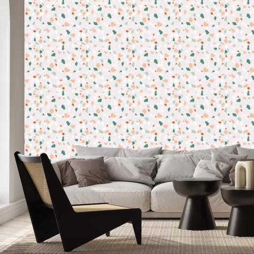 Fototapete Bunte Mosaik auf beigem Hintergrund