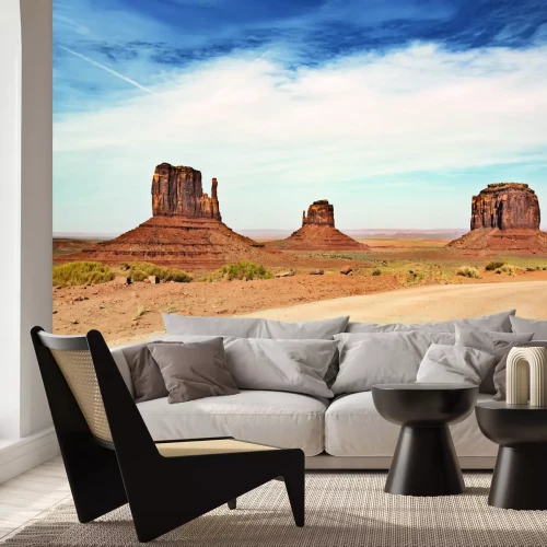 Fototapete Felsige Wüste des Monument Valley