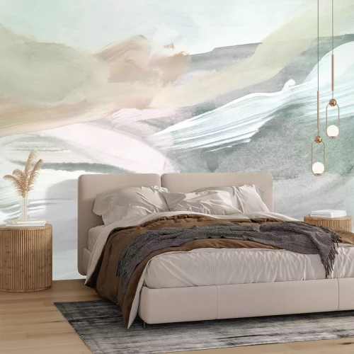 Fototapete Helles Aquarellfarbenmuster