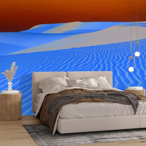 Fototapete Dünen in einer sandigen Wüste