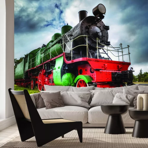 Fototapete Foto einer alten Lokomotive