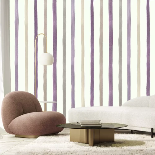 Fototapete Stilisiertes Muster aus geometrischen Streifen