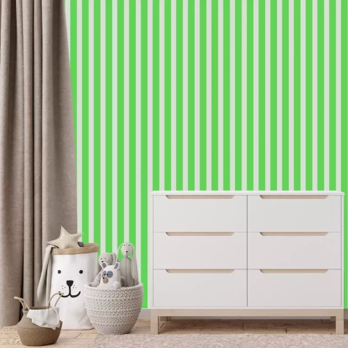 Fototapete Grüne Streifen auf weißem Hintergrund