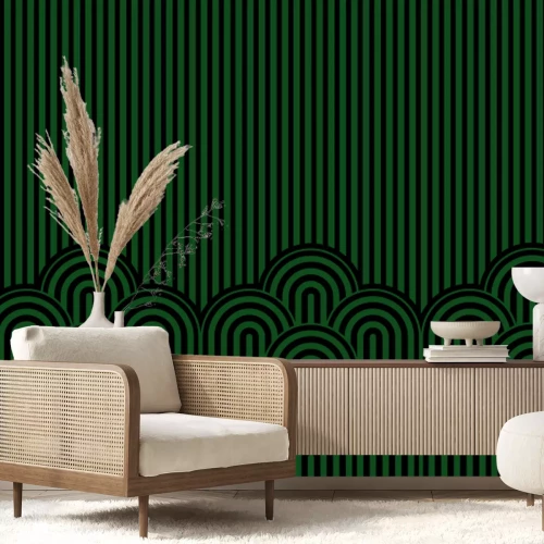 Fototapete Rosa gestreiftes Muster für Mädchen