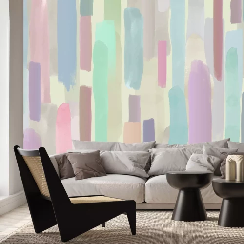 Fototapete Pastell-Pinselstriche
